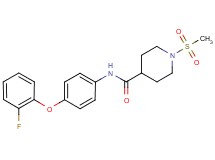 N-[4-(2-fluorophenoxy)phenyl]-1-(methylsulfonyl)piperidine-4-carboxamide