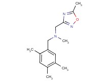 N-methyl-1-(5-methyl-1,2,4-oxadiazol-3-yl)-N-(2,4,5-trimethylbenzyl)methanamine