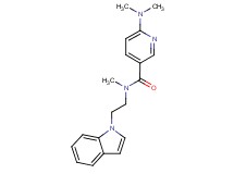 6-(dimethylamino)-N-[2-(1H-indol-1-yl)ethyl]-N-methylnicotinamide
