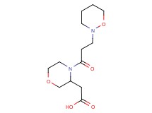 {4-[3-(1,2-oxazinan-2-yl)propanoyl]morpholin-3-yl}acetic acid
