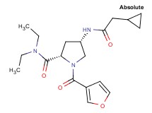 (4S)-4-[(cyclopropylacetyl)amino]-N,N-diethyl-1-(3-furoyl)-L-prolinamide