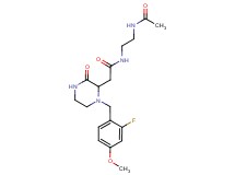 N-[2-(acetylamino)ethyl]-2-[1-(2-fluoro-4-methoxybenzyl)-3-oxo-2-piperazinyl]acetamide