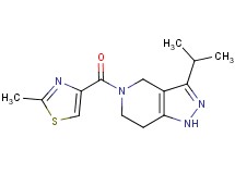 3-isopropyl-5-[(2-methyl-1,3-thiazol-4-yl)carbonyl]-4,5,6,7-tetrahydro-1H-pyrazolo[4,3-c]pyridine