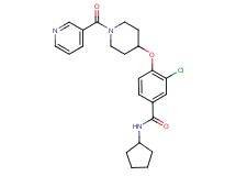 3-chloro-N-cyclopentyl-4-{[1-(3-pyridinylcarbonyl)-4-piperidinyl]oxy}benzamide