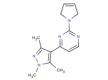 2-(2,5-dihydro-1H-pyrrol-1-yl)-4-(1,3,5-trimethyl-1H-pyrazol-4-yl)pyrimidine