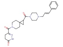 6-{[1-({4-[(2E)-3-phenyl-2-propen-1-yl]-1-piperazinyl}carbonyl)-6-azaspiro[2.5]oct-6-yl]carbonyl}-4,5-dihydro-3(2H)-pyridazinone