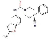 4-cyano-N-(2-methyl-2,3-dihydro-1-benzofuran-5-yl)-4-phenylpiperidine-1-carboxamide