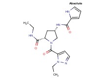 (4S)-N-ethyl-1-[(1-ethyl-1H-pyrazol-5-yl)carbonyl]-4-[(1H-pyrrol-2-ylcarbonyl)amino]-L-prolinamide
