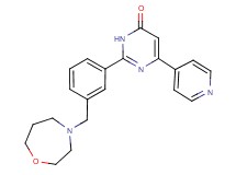2-[3-(1,4-oxazepan-4-ylmethyl)phenyl]-6-pyridin-4-ylpyrimidin-4(3H)-one