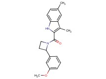 2-{[2-(3-methoxyphenyl)-1-azetidinyl]carbonyl}-3,5-dimethyl-1H-indole