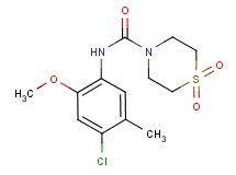 N-(4-chloro-2-methoxy-5-methylphenyl)thiomorpholine-4-carboxamide 1,1-dioxide