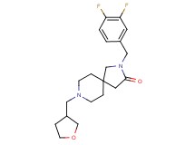 2-(3,4-difluorobenzyl)-8-(tetrahydro-3-furanylmethyl)-2,8-diazaspiro[4.5]decan-3-one