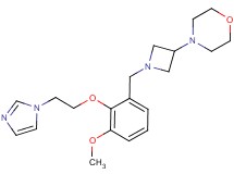 4-(1-{2-[2-(1H-imidazol-1-yl)ethoxy]-3-methoxybenzyl}azetidin-3-yl)morpholine