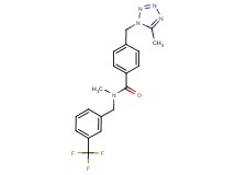N-methyl-4-[(5-methyl-1H-tetrazol-1-yl)methyl]-N-[3-(trifluoromethyl)benzyl]benzamide