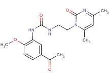 N-(5-acetyl-2-methoxyphenyl)-N'-[2-(4,6-dimethyl-2-oxopyrimidin-1(2H)-yl)ethyl]urea