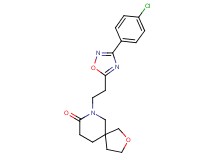7-{2-[3-(4-chlorophenyl)-1,2,4-oxadiazol-5-yl]ethyl}-2-oxa-7-azaspiro[4.5]decan-8-one