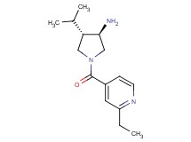 (3R*,4S*)-1-(2-ethylisonicotinoyl)-4-isopropyl-3-pyrrolidinamine