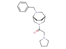 (1R*,5R*)-6-benzyl-3-(pyrrolidin-1-ylacetyl)-3,6-diazabicyclo[3.2.2]nonane