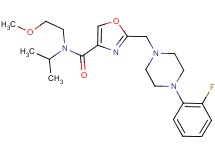 2-{[4-(2-fluorophenyl)-1-piperazinyl]methyl}-N-isopropyl-N-(2-methoxyethyl)-1,3-oxazole-4-carboxamide