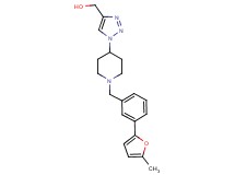 (1-{1-[3-(5-methyl-2-furyl)benzyl]-4-piperidinyl}-1H-1,2,3-triazol-4-yl)methanol trifluoroacetate (salt)