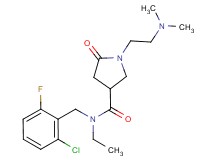 N-(2-chloro-6-fluorobenzyl)-1-[2-(dimethylamino)ethyl]-N-ethyl-5-oxopyrrolidine-3-carboxamide