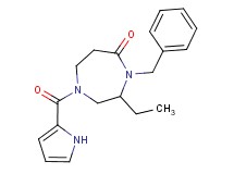 4-benzyl-3-ethyl-1-(1H-pyrrol-2-ylcarbonyl)-1,4-diazepan-5-one