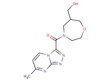 {4-[(7-methyl[1,2,4]triazolo[4,3-a]pyrimidin-3-yl)carbonyl]-1,4-oxazepan-6-yl}methanol