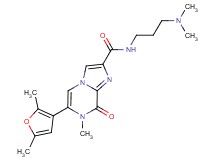 N-[3-(dimethylamino)propyl]-6-(2,5-dimethyl-3-furyl)-7-methyl-8-oxo-7,8-dihydroimidazo[1,2-a]pyrazine-2-carboxamide