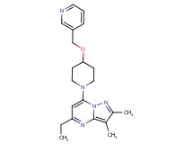 5-ethyl-2,3-dimethyl-7-[4-(pyridin-3-ylmethoxy)piperidin-1-yl]pyrazolo[1,5-a]pyrimidine