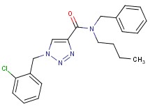 N-benzyl-N-butyl-1-(2-chlorobenzyl)-1H-1,2,3-triazole-4-carboxamide
