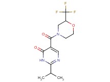 2-isopropyl-5-{[2-(trifluoromethyl)morpholin-4-yl]carbonyl}pyrimidin-4(3H)-one