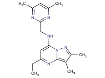 N-[(4,6-dimethyl-2-pyrimidinyl)methyl]-5-ethyl-2,3-dimethylpyrazolo[1,5-a]pyrimidin-7-amine