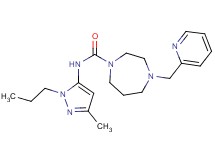 N-(3-methyl-1-propyl-1H-pyrazol-5-yl)-4-(pyridin-2-ylmethyl)-1,4-diazepane-1-carboxamide