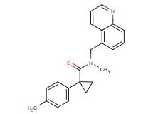 N-methyl-1-(4-methylphenyl)-N-(5-quinolinylmethyl)cyclopropanecarboxamide