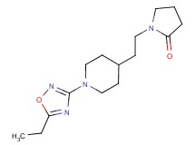 1-{2-[1-(5-ethyl-1,2,4-oxadiazol-3-yl)-4-piperidinyl]ethyl}-2-pyrrolidinone