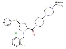 1-{1-[(4S)-1-(2-chloro-6-fluorobenzyl)-4-(2-pyridinylthio)-L-prolyl]-4-piperidinyl}-4-ethylpiperazine