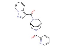 3-{[(1S*,5R*)-3-(pyridin-2-ylcarbonyl)-3,6-diazabicyclo[3.2.2]non-6-yl]carbonyl}pyrazolo[1,5-a]pyridine