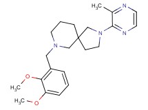 7-(2,3-dimethoxybenzyl)-2-(3-methyl-2-pyrazinyl)-2,7-diazaspiro[4.5]decane
