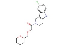 8-chloro-2-[(tetrahydro-2H-pyran-2-ylmethoxy)acetyl]-2,3,4,5-tetrahydro-1H-pyrido[4,3-b]indole