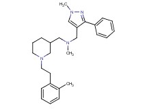 N-methyl-1-{1-[2-(2-methylphenyl)ethyl]-3-piperidinyl}-N-[(1-methyl-3-phenyl-1H-pyrazol-4-yl)methyl]methanamine
