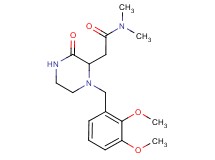 2-[1-(2,3-dimethoxybenzyl)-3-oxo-2-piperazinyl]-N,N-dimethylacetamide