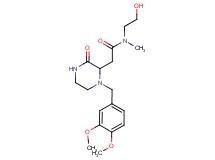 2-[1-(3,4-dimethoxybenzyl)-3-oxo-2-piperazinyl]-N-(2-hydroxyethyl)-N-methylacetamide