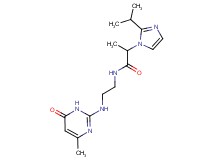 2-(2-isopropyl-1H-imidazol-1-yl)-N-{2-[(4-methyl-6-oxo-1,6-dihydro-2-pyrimidinyl)amino]ethyl}propanamide