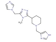 1-(1H-imidazol-4-ylmethyl)-3-[5-(1H-imidazol-1-ylmethyl)-4-methyl-4H-1,2,4-triazol-3-yl]piperidine