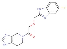 5-{[(5-fluoro-1H-benzimidazol-2-yl)methoxy]acetyl}-4,5,6,7-tetrahydro-1H-imidazo[4,5-c]pyridine
