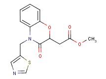 methyl [3-oxo-4-(1,3-thiazol-5-ylmethyl)-3,4-dihydro-2H-1,4-benzoxazin-2-yl]acetate
