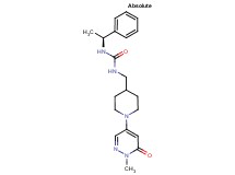 N-{[1-(1-methyl-6-oxo-1,6-dihydropyridazin-4-yl)piperidin-4-yl]methyl}-N'-[(1S)-1-phenylethyl]urea