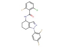 2-chloro-N-[1-(2,4-difluorophenyl)-4,5,6,7-tetrahydro-1H-indazol-4-yl]-6-fluorobenzamide