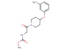 methyl {2-[4-(3-methylphenoxy)-1-piperidinyl]-2-oxoethyl}carbamate