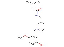 N-{[1-(5-hydroxy-2-methoxybenzyl)piperidin-3-yl]methyl}-3-methylbut-2-enamide